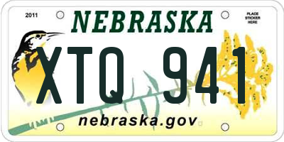 NE license plate XTQ941
