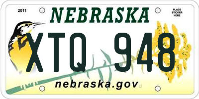 NE license plate XTQ948