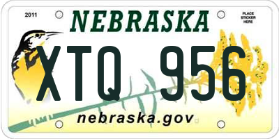 NE license plate XTQ956