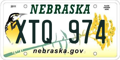 NE license plate XTQ974