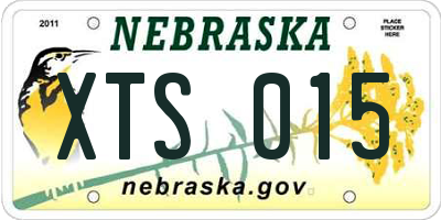 NE license plate XTS015