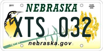 NE license plate XTS032