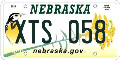 NE license plate XTS058