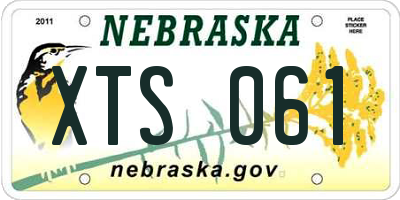 NE license plate XTS061