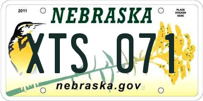 NE license plate XTS071