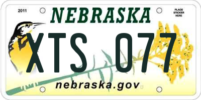 NE license plate XTS077