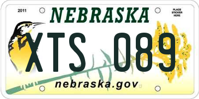 NE license plate XTS089