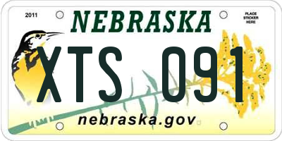 NE license plate XTS091
