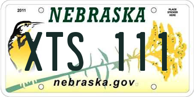NE license plate XTS111