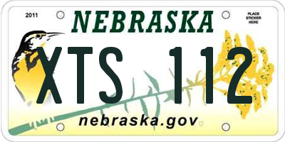 NE license plate XTS112