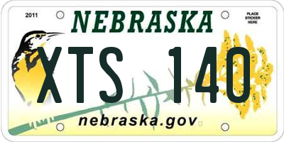 NE license plate XTS140