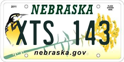 NE license plate XTS143