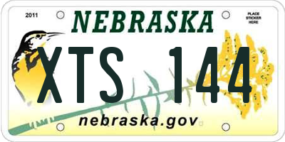 NE license plate XTS144