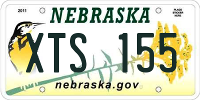 NE license plate XTS155