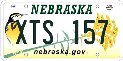 NE license plate XTS157