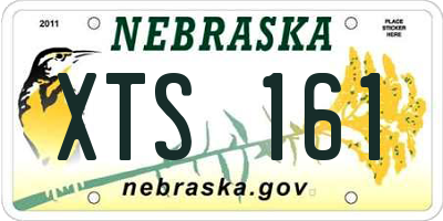 NE license plate XTS161