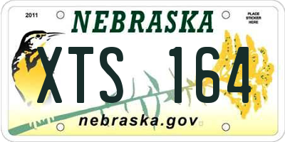 NE license plate XTS164