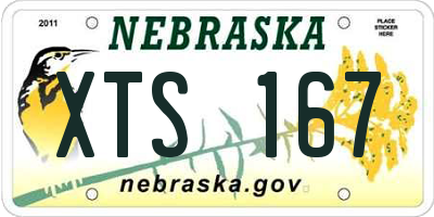 NE license plate XTS167