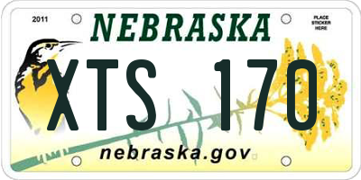 NE license plate XTS170