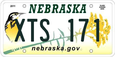 NE license plate XTS171
