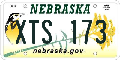 NE license plate XTS173
