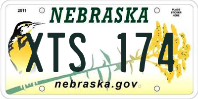 NE license plate XTS174