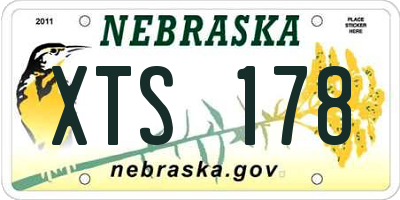 NE license plate XTS178