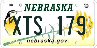 NE license plate XTS179