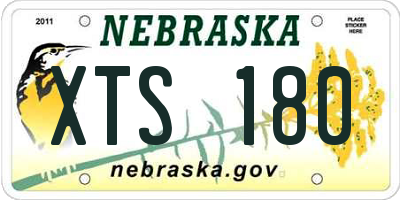 NE license plate XTS180