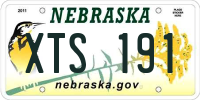 NE license plate XTS191