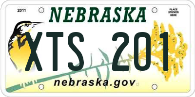 NE license plate XTS201