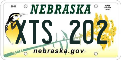 NE license plate XTS202