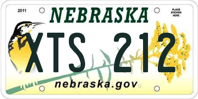 NE license plate XTS212