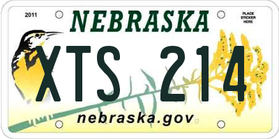 NE license plate XTS214
