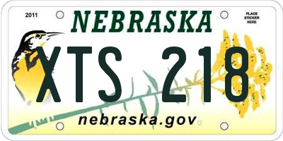 NE license plate XTS218