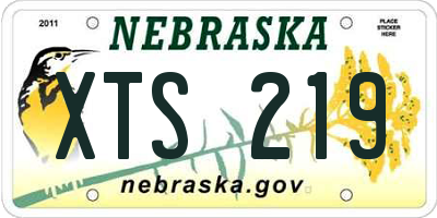 NE license plate XTS219