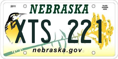 NE license plate XTS221