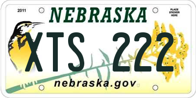 NE license plate XTS222
