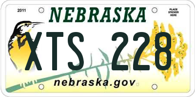 NE license plate XTS228