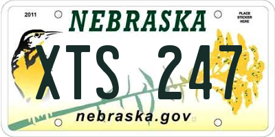 NE license plate XTS247