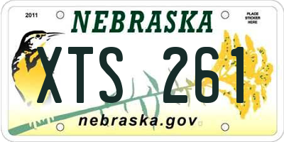 NE license plate XTS261