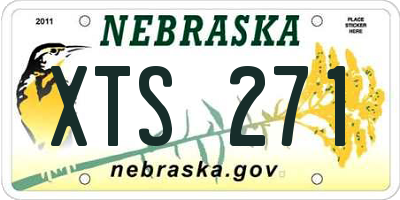 NE license plate XTS271