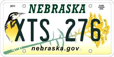 NE license plate XTS276
