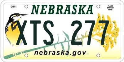NE license plate XTS277