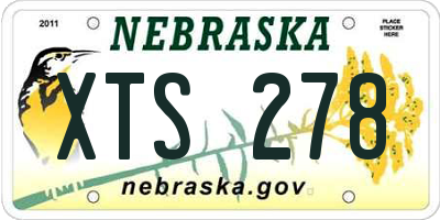 NE license plate XTS278