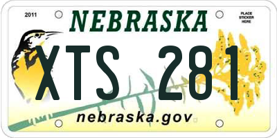 NE license plate XTS281