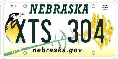 NE license plate XTS304
