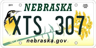 NE license plate XTS307