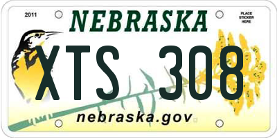 NE license plate XTS308