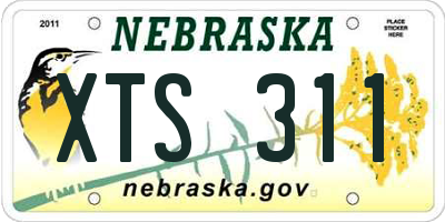 NE license plate XTS311